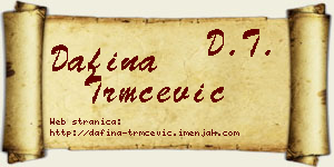 Dafina Trmčević vizit kartica
